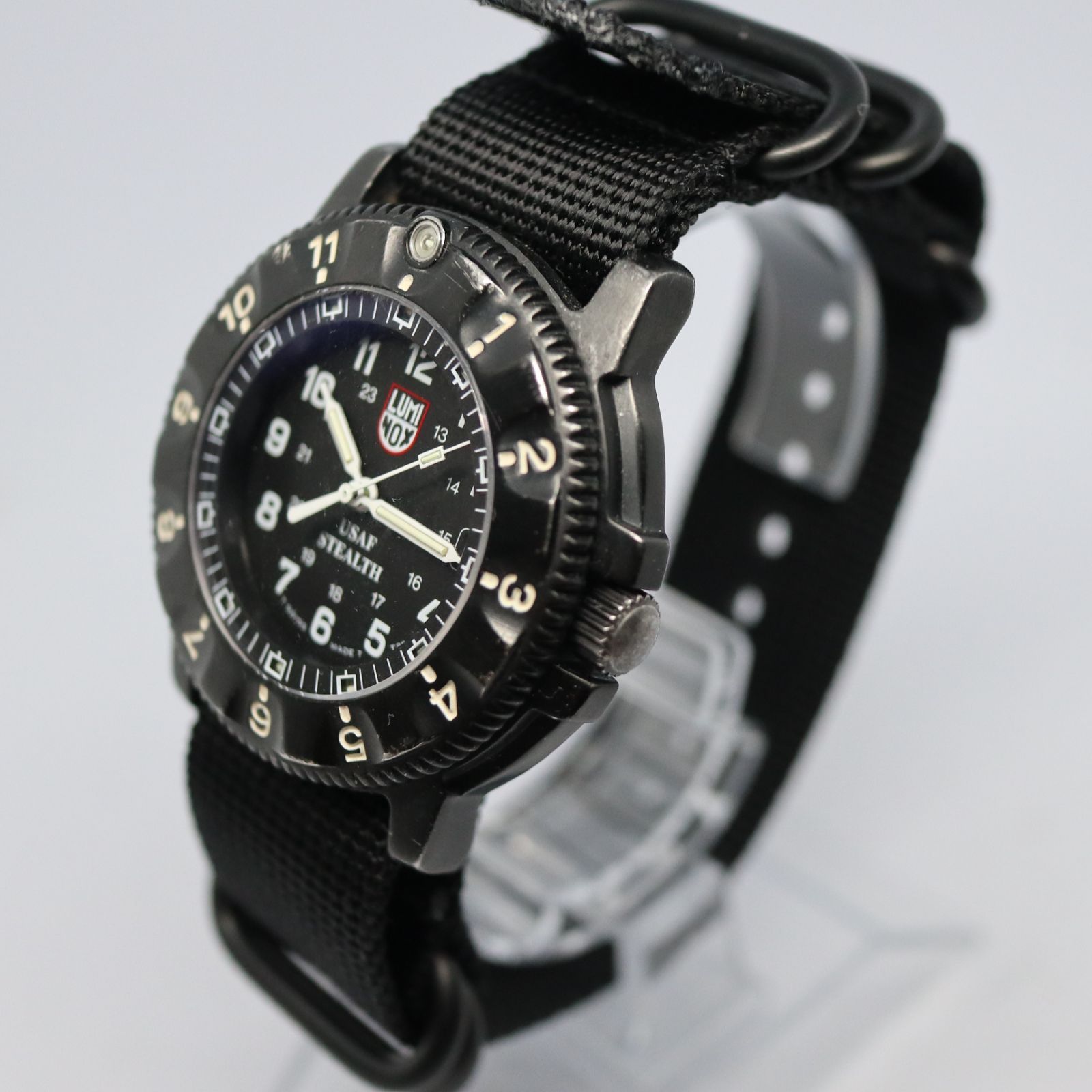 稼働品】LUMINOX ルミノックス ヴィンテージ 3400 NIGHTHAWK ナイトホーク F-117 USAF STEALTH ブラック  ステンレス 希少品 - メルカリ