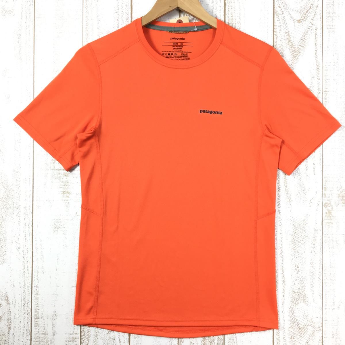 MENs XS パタゴニア ショートスリーブ フォアランナー シャツ Short Sleeve Fore Runner Shirt 生産終了モデル  入手困難 PATAGONIA 23658 オレンジ系