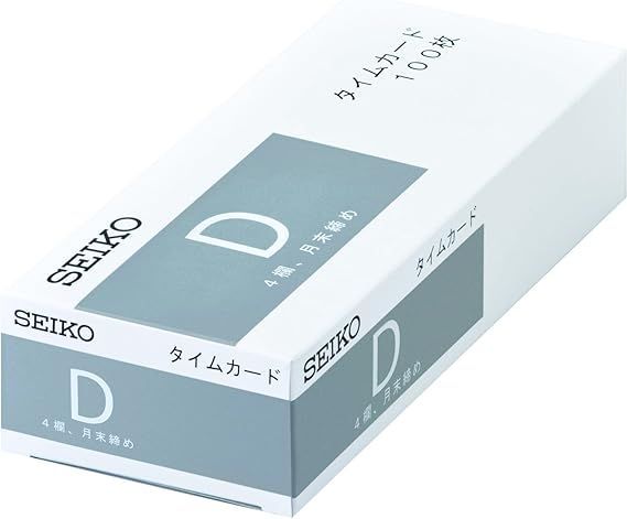 【在庫処分】セイコーソリューションズ タイムカード Dカード 100マイイリ CA-D