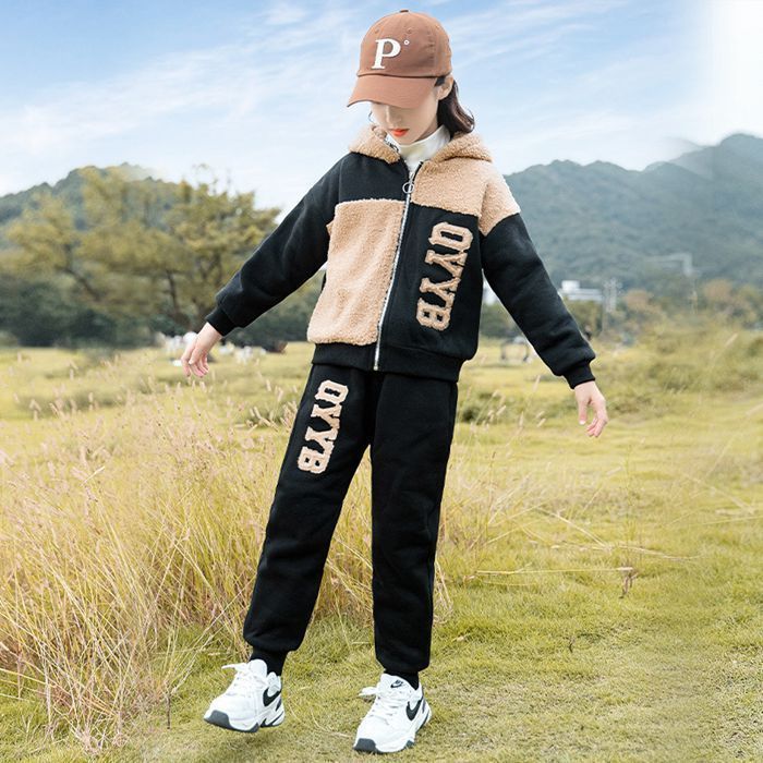ファッション セットアップ 子供服 長袖 アウター ロングパンツ 女の子