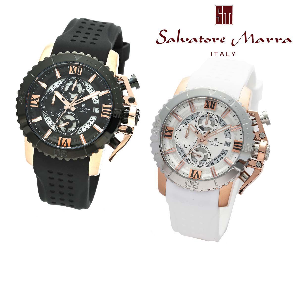 サルバトーレマーラ 腕時計 メンズ カレンダー 24時間表示 1年保証