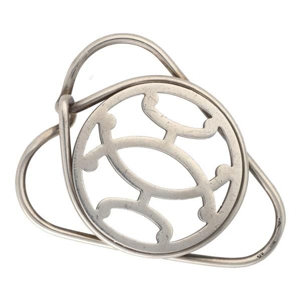 美品　HERMES エクリプス エヴリン　シルバー　Ｈロゴ マネークリップ 美品 HERMES エクリプス エヴリン シルバー Hロゴ マネークリップ