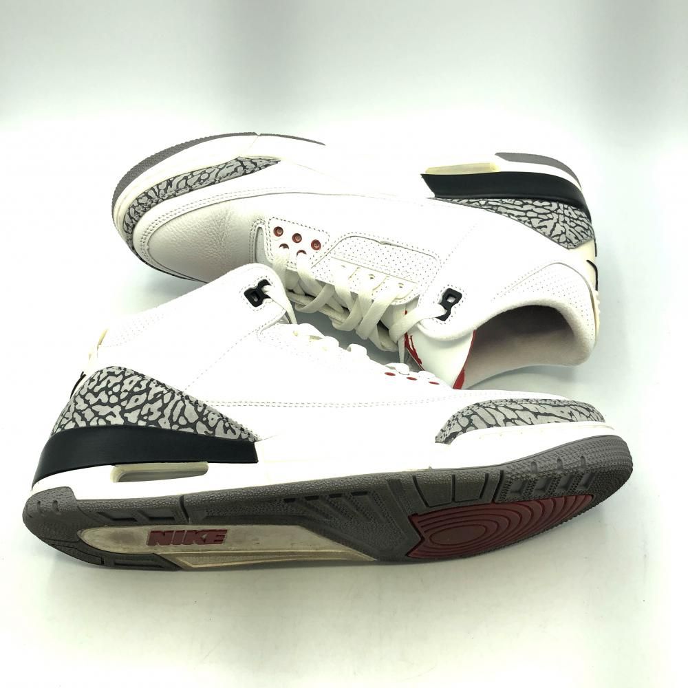 ナイキ エアジョーダン3 レトロ ホワイトセメント リイマジンド 28.5cm