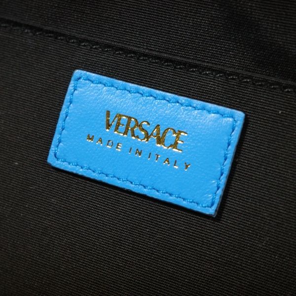 新品★定価10.2万 VERSACE ヴェルサーチ バッグ レディース  イタリア製 キルティング ショルダーバッグ レザー チェーン