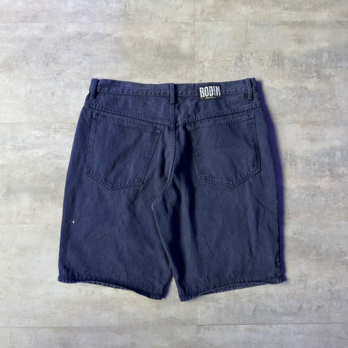 RODIN made in usa バギー デニムハーフパンツ W42