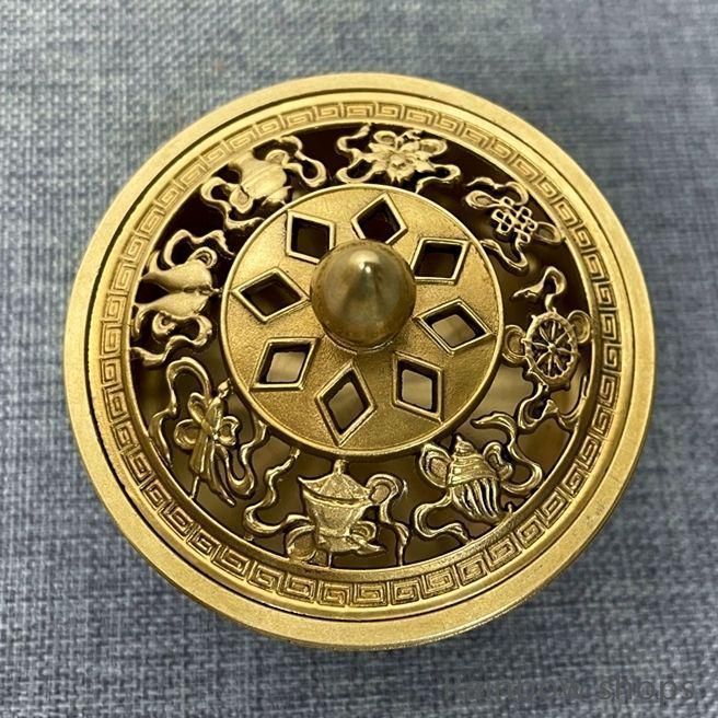 新品未使用】銅器 香炉 吉祥八宝香炉 線香薫炉茶道香道具 装飾品