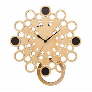 イシグロ 木製振り子時計 ドット 31265