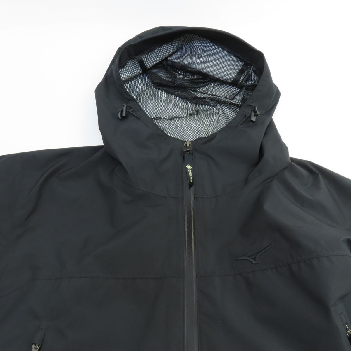 新品 MIZUNO GORE-TEX マウンテンパーカー 止水ジップ ブラック OD100 GTX8(ウォーキング／ゴアテックス／防水)[ユニセックス