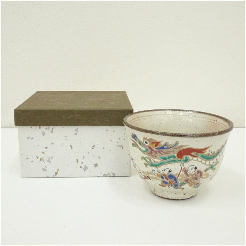 茶道具 抹茶碗 色絵撫子抹茶碗  抹茶茶碗 茶道具 抹茶茶碗（まっちゃちゃわん） 色絵茶碗 ※柄をお選び