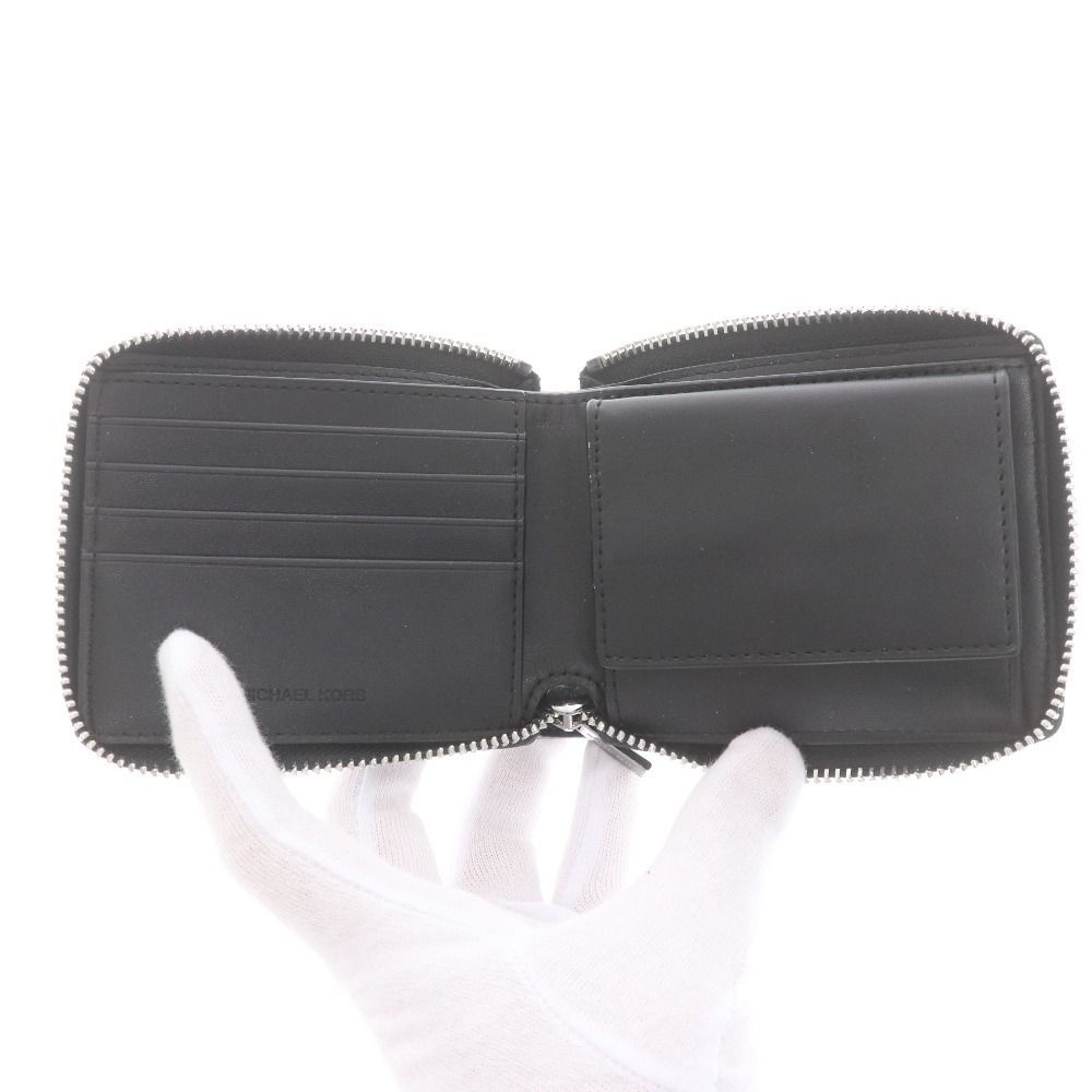 ☆新品未使用☆MK☆マイケルコース☆長財布☆ラウンドジップ☆オーガナイザー □ マイケルコース 二つ折り財布 クーパーシグネチャーWビル