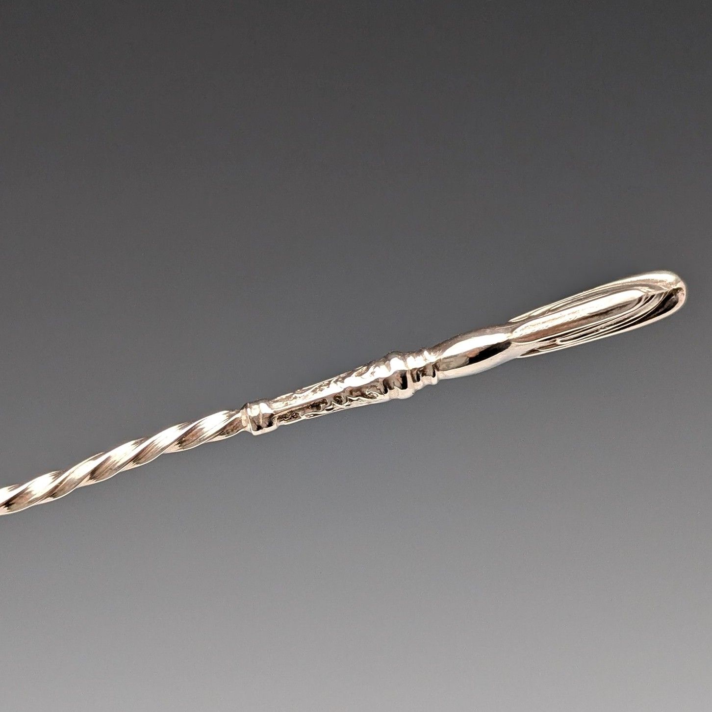 1907年 英国アンティーク 純銀製ティースプーン6本セット 計37g