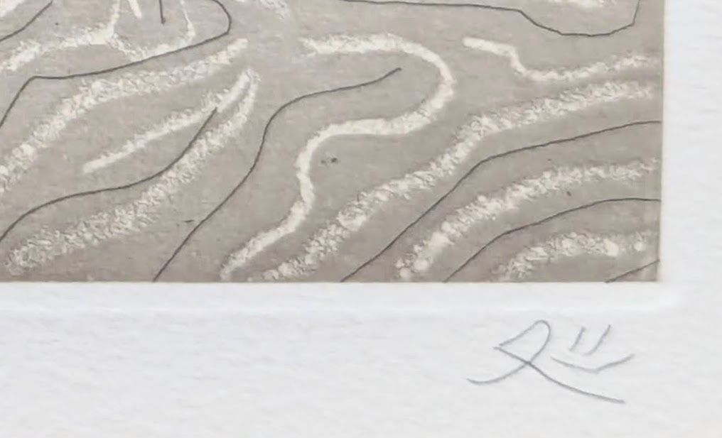 加山又造 黒いガウンの裸婦