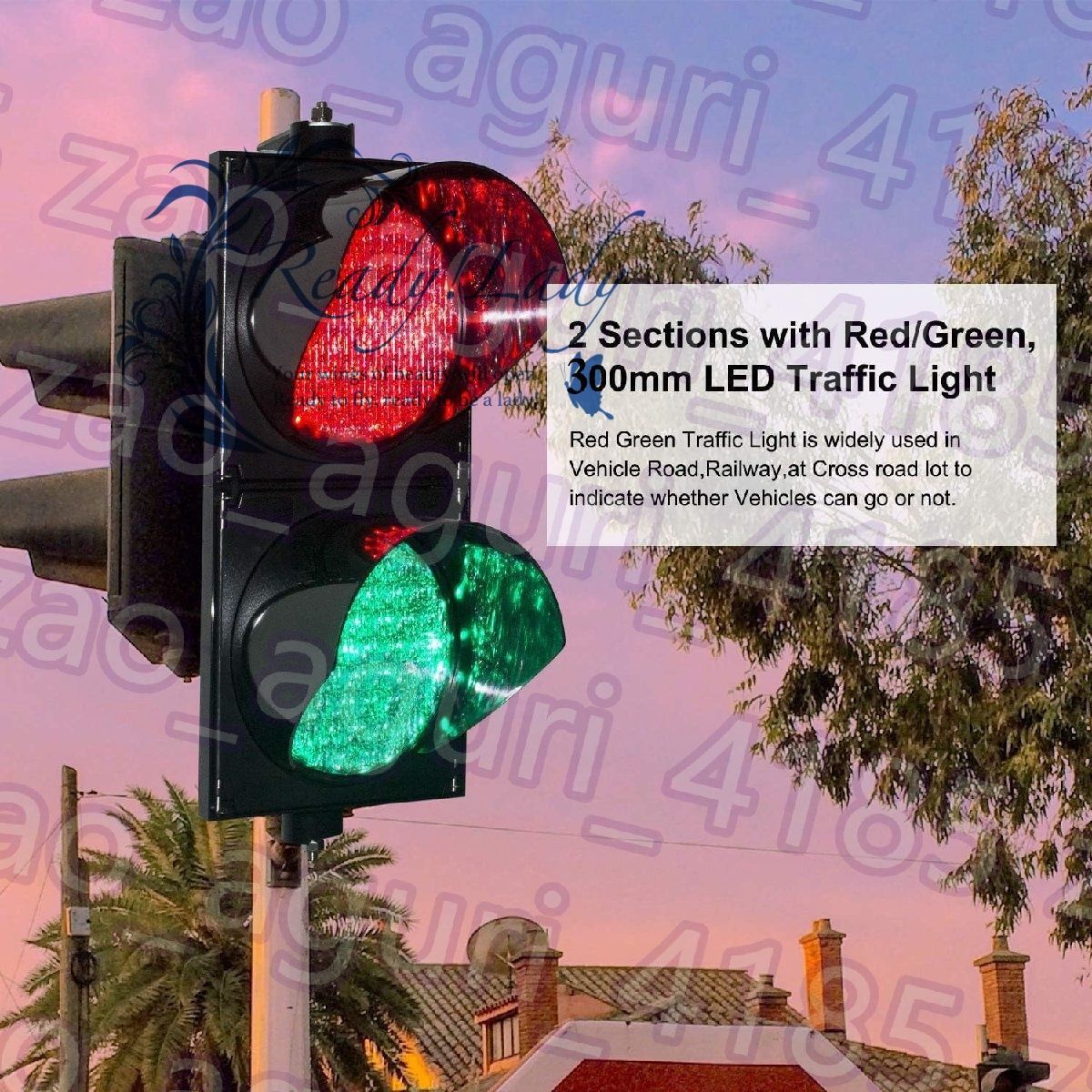 防水IP54産業用LED交通警告灯 300mm