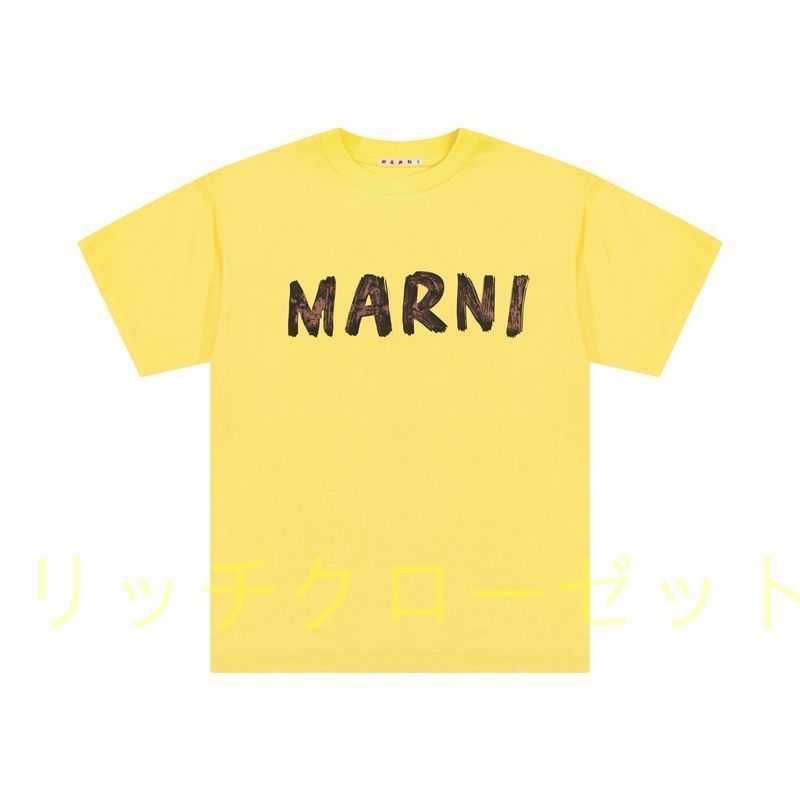 新品 MARNI マルニ Tシャツ 半袖 男女兼用 イエロー - メルカリ