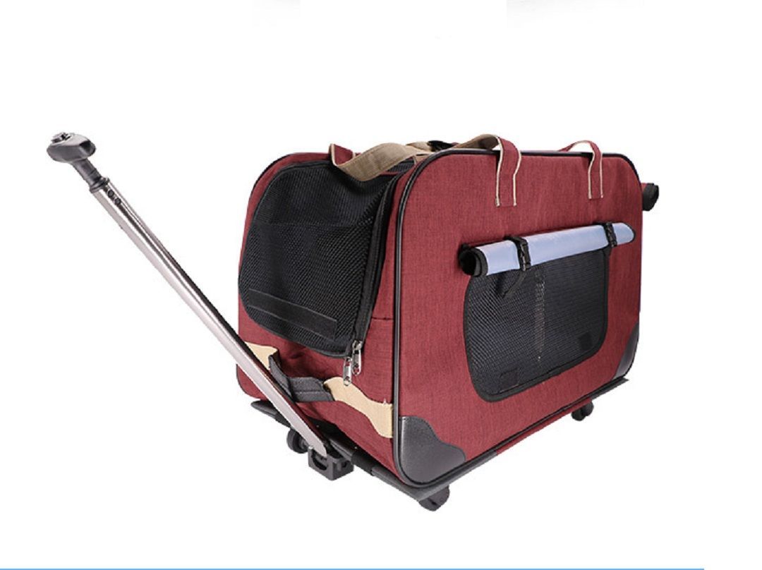 けー ページ ペットキャリーバッグ トップ 2way 折りたたみ キャスター付き