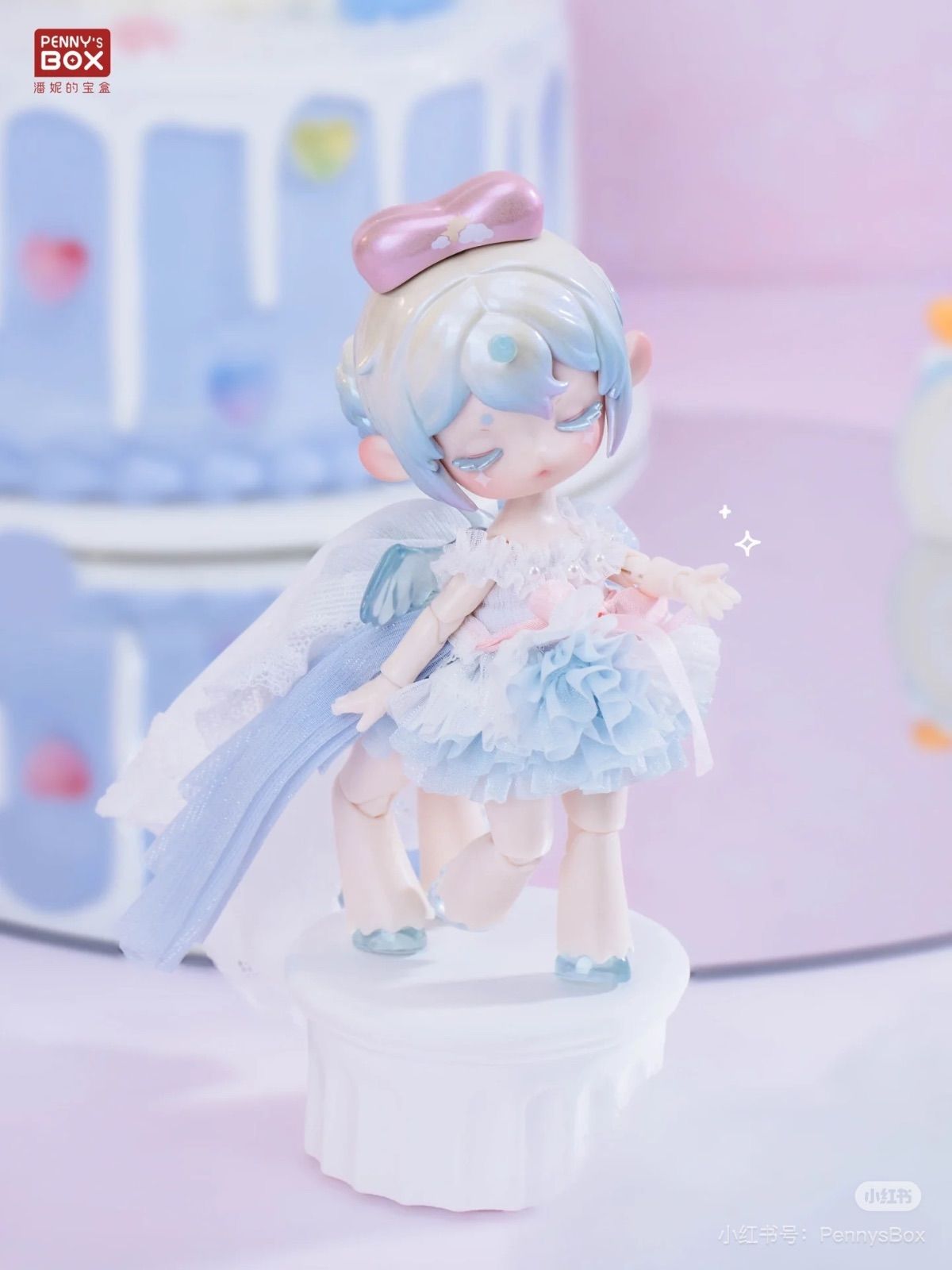 【開封済｜シークレット1#】PENNY´S BOX アンティーユ 白日梦 “白昼夢” Season2 海外限定 人形 人偶 1/6 BJD Doll ドール 置物 ブラインドボックス【モデル：早安 Size：高さ14cm】blue 1点