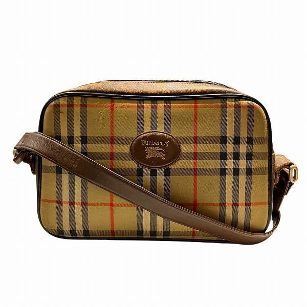 希少◎Burberry's ショルダーバッグ ノバチェック PVC ヴィンテージ BURBERRY バーバリー ノバチェック ショルダーバッグ PVC
