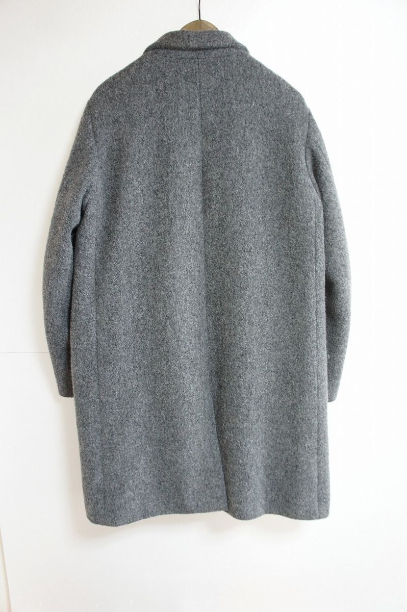 美品17AW VICTIMヴィクティム モッサウール チェスターコート ビッグ シルエット オーバーサイズ VTM-17-C-129 灰1101L★13