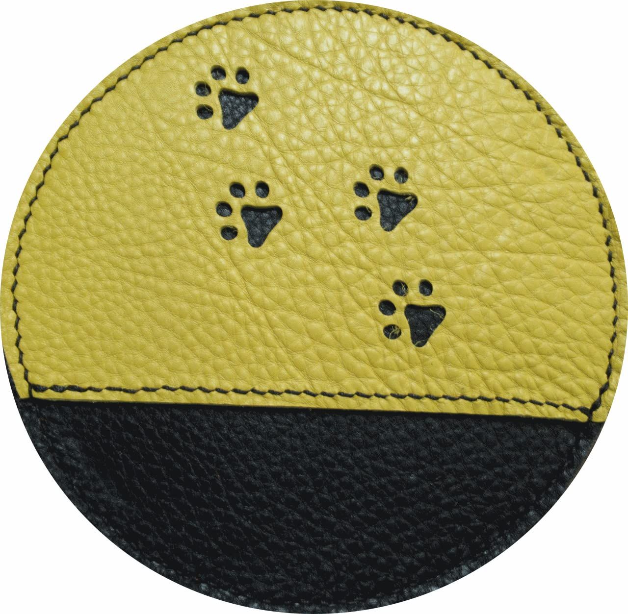 新品 レザークロス シャミーの交換可能 ボウリングタオル オイル除去 (イエロー／ブラック)