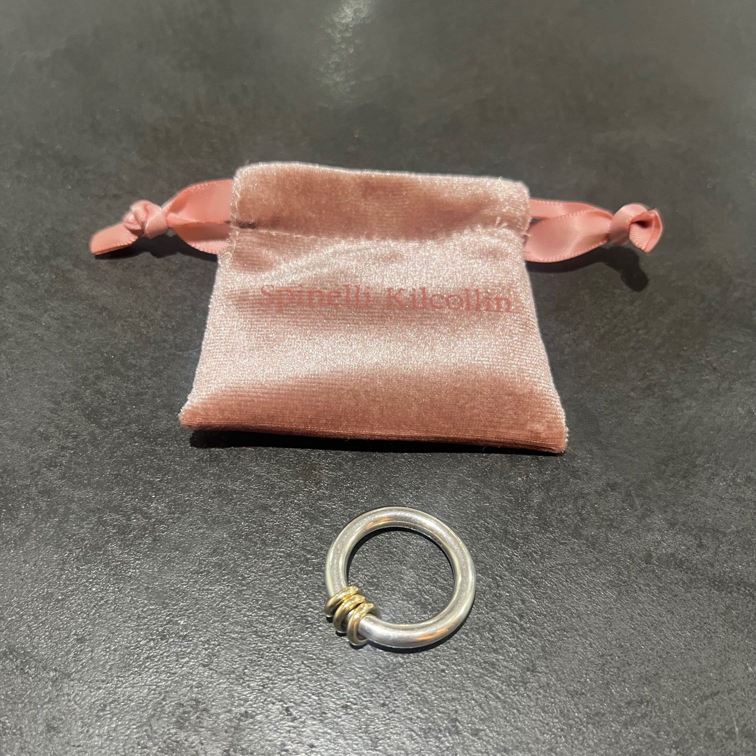 Spinelli Kilcollin ゴールド三連 シルバー コンビ リング 指輪 18K  