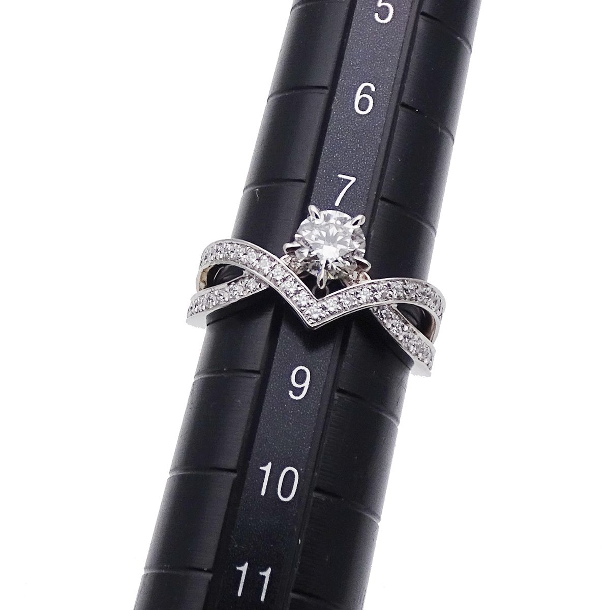 【極美品】□ショーメ リング　8号　プラチナ Pt950　CHAUMET　指輪 CHAUMET ショーメ Chaumet リング 指輪 8号 Pt950プラチナ