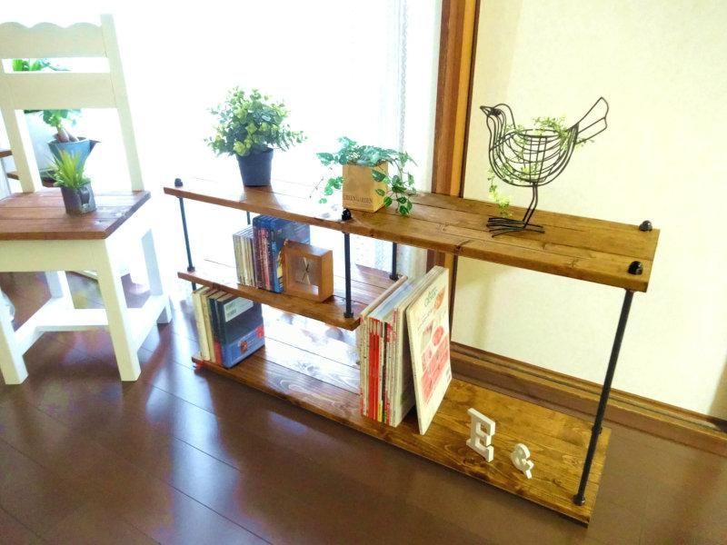 ハンドメイド サイドローテーブル