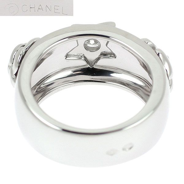 シャネル K18WG 三つのシンボルリング ダイヤモンド 楽天市場】CHANEL シャネル スリーシンボル リング 指輪