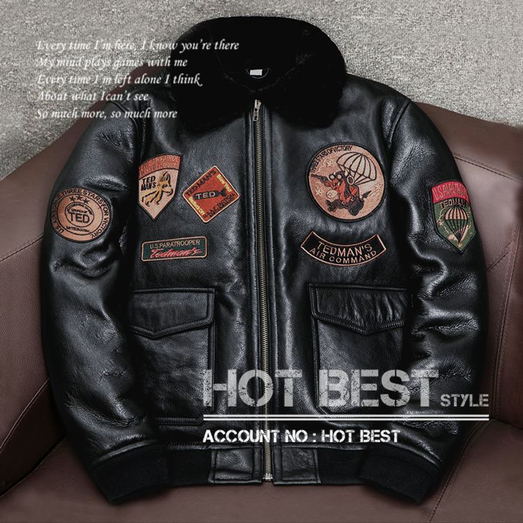 上質 メンズ レザー ジャケット 山羊革 TYPE G-1 フライトジャケット