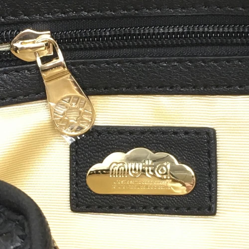 ☆値下げ☆【新品】ムータ 2WAYバッグ 黒 ゴート革 ウォーターパイソン