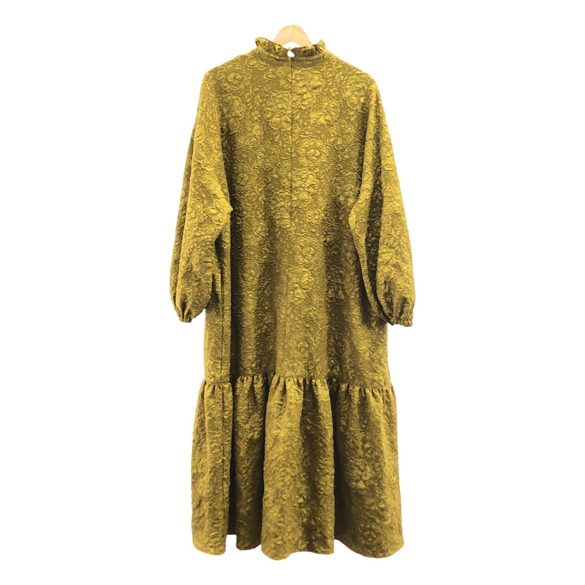 perna / ペルナ | フラワー刺しゅう 総柄 フレア ロングワンピース