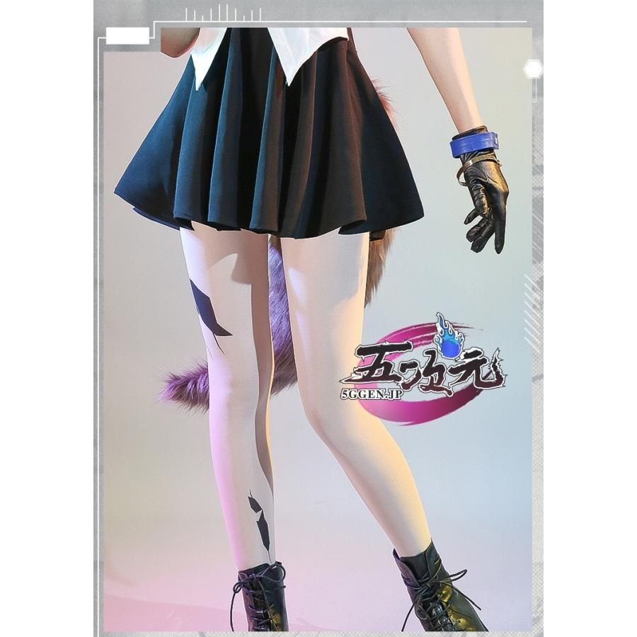 アークナイツ 明日方舟 ラップランド　典雅噩兆 三分妄想製コスプレ衣装セット新品 三分妄想 アークナイツ コスプレ ラップランド 典雅悪兆 ウィッグ
