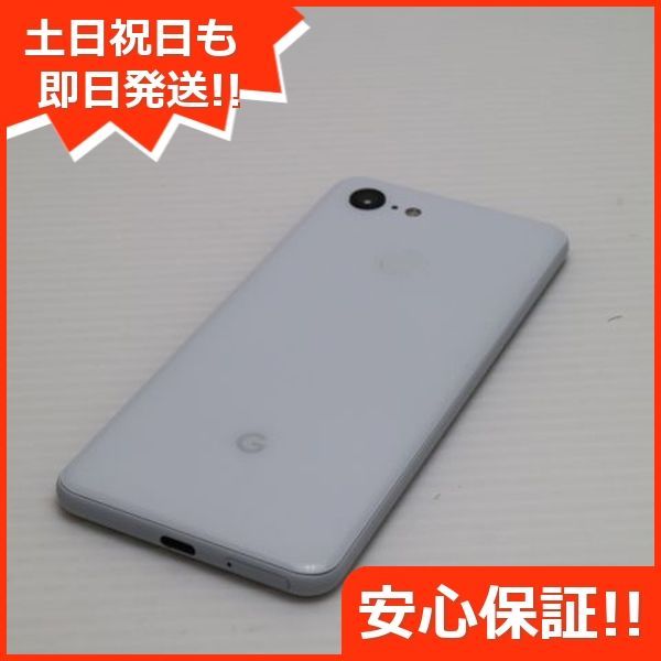 新品同様 SoftBank Google Pixel 3a G020H クリアリーホワイト スマホ 本体 白ロム 中古 あすつく 土日祝発送OK SIMロック解除済み Google Pixel SoftBank スマートフォン 7a[128GB] 0