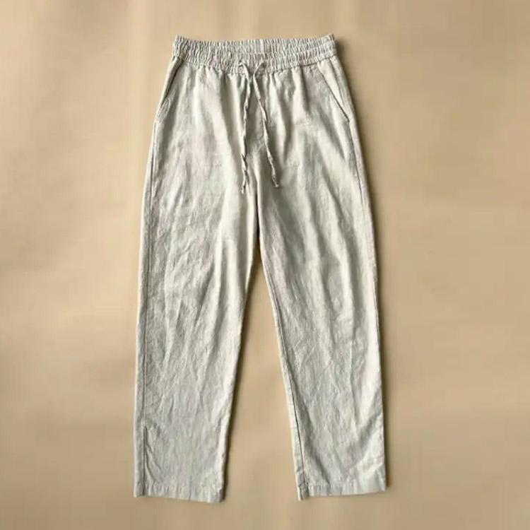 かぐれ　リネンストレートイージーパンツ　ゆったり　麻100%　日本製　手洗い可 一 番 安い 通販ファッション - かぐれ リネンストレート