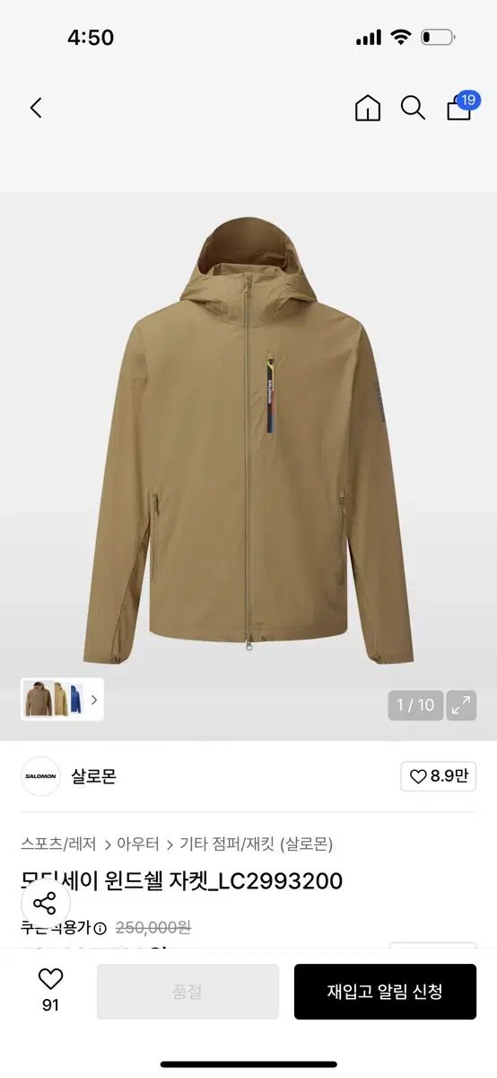 SALOMON モディシェル WIND AND WISH ジャケット