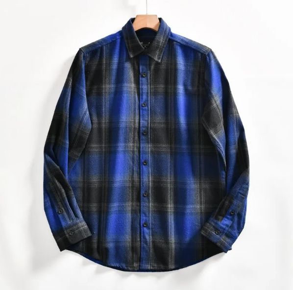 SHAKA WEAR( シャカウェア ) チェック柄 ブルーブラック ネルシャツ