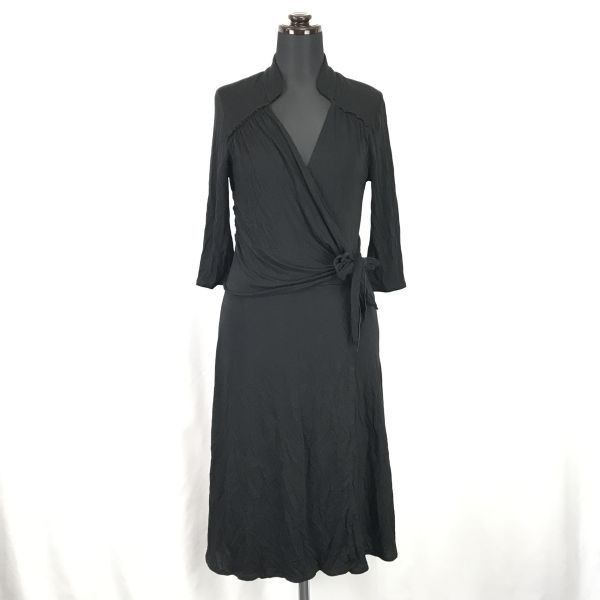Vivienne Tam ブラック ラップドレス DRESS COLLECTION | vivienne tam