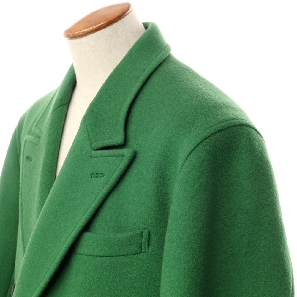 サイ Scye Wool Cashmere Melton D.B. Short Coat ダブルブレストコート グリーン【サイズ38】【メンズ】