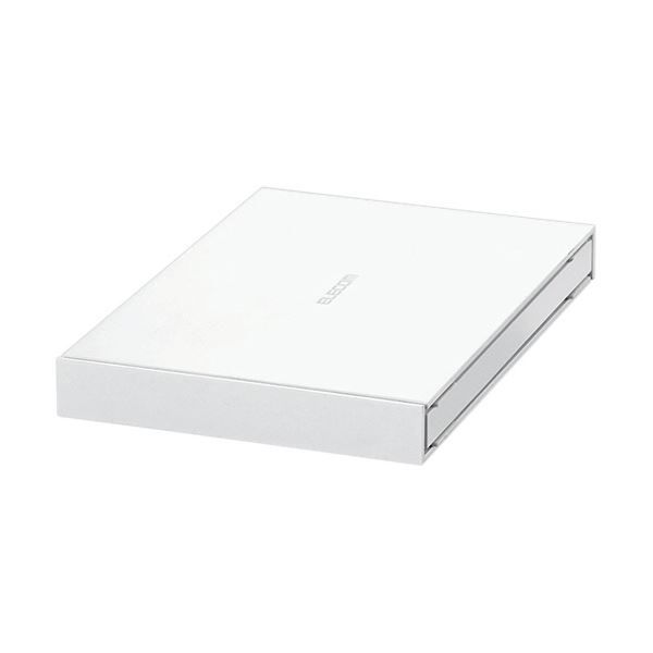 （まとめ）エレコム 外付けポータブルSSD 1TBホワイト ESD-EJ1000