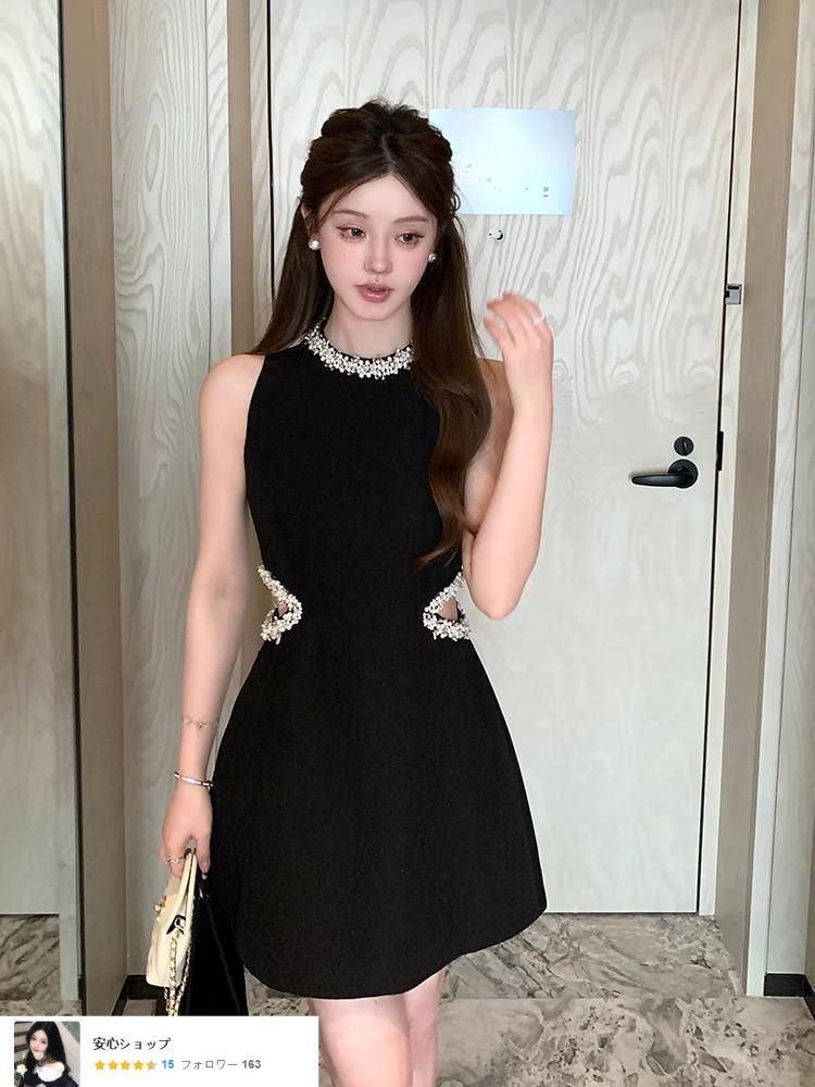 リボン付きロング&ミニドレス♡ シフォン可愛いロリータ春夏用ドレス