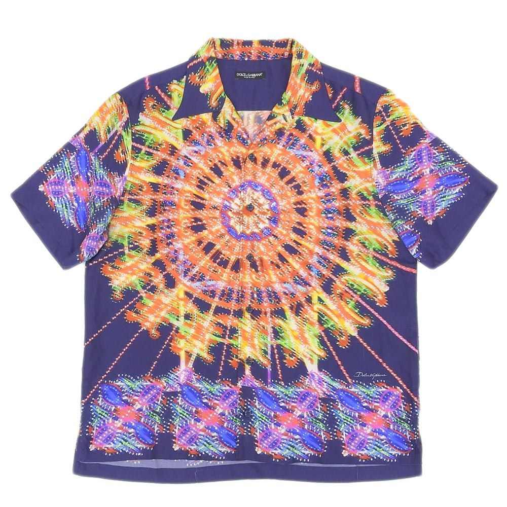 超美品 ドルチェ&ガッバーナ G5JM4T Kaleidoscope print カレイドスコープ シルク100% シャツ 41 L-XL 紳士  万華鏡 総柄 半袖 - メルカリ