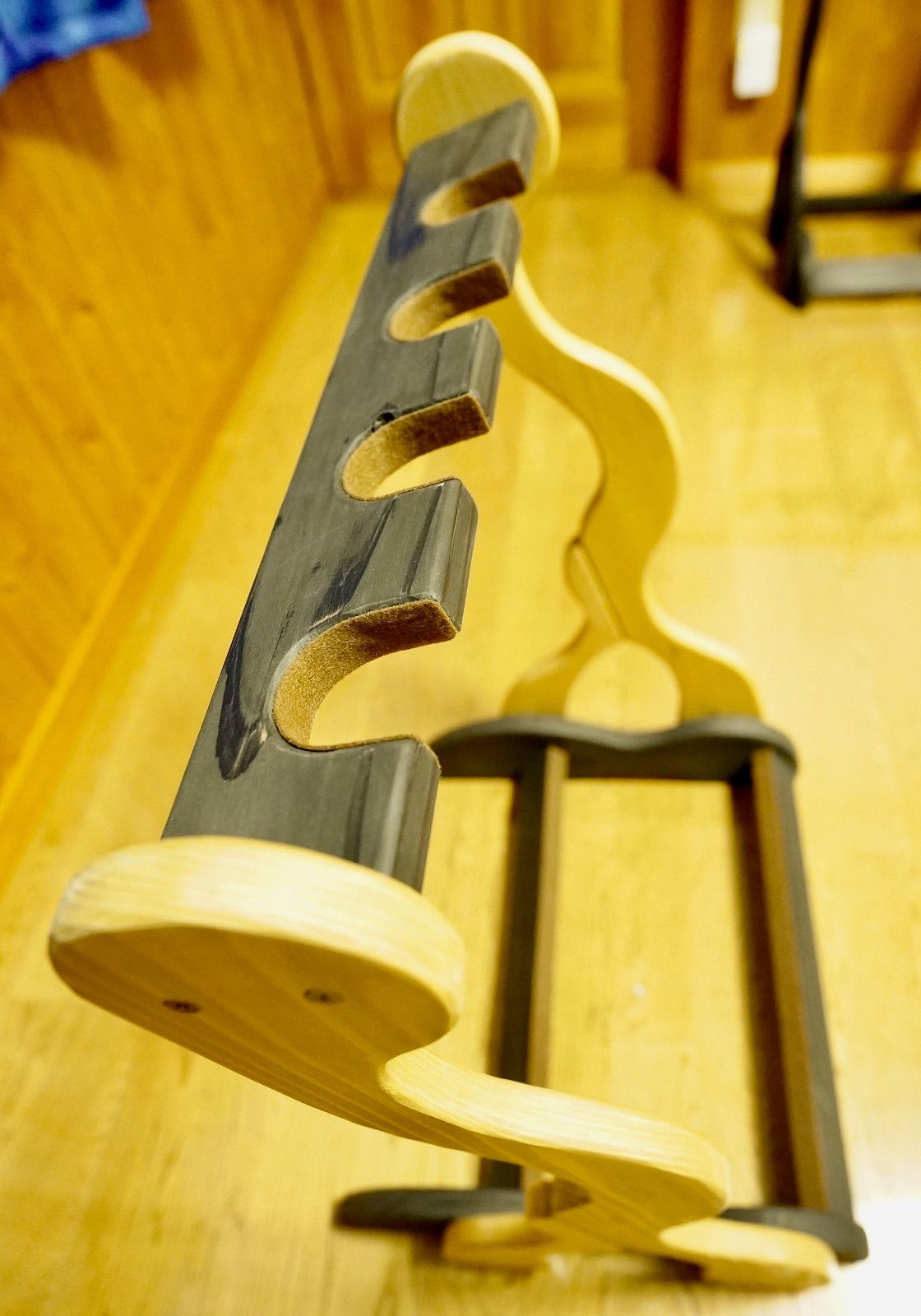 手作り木工 木製ギタースタンド