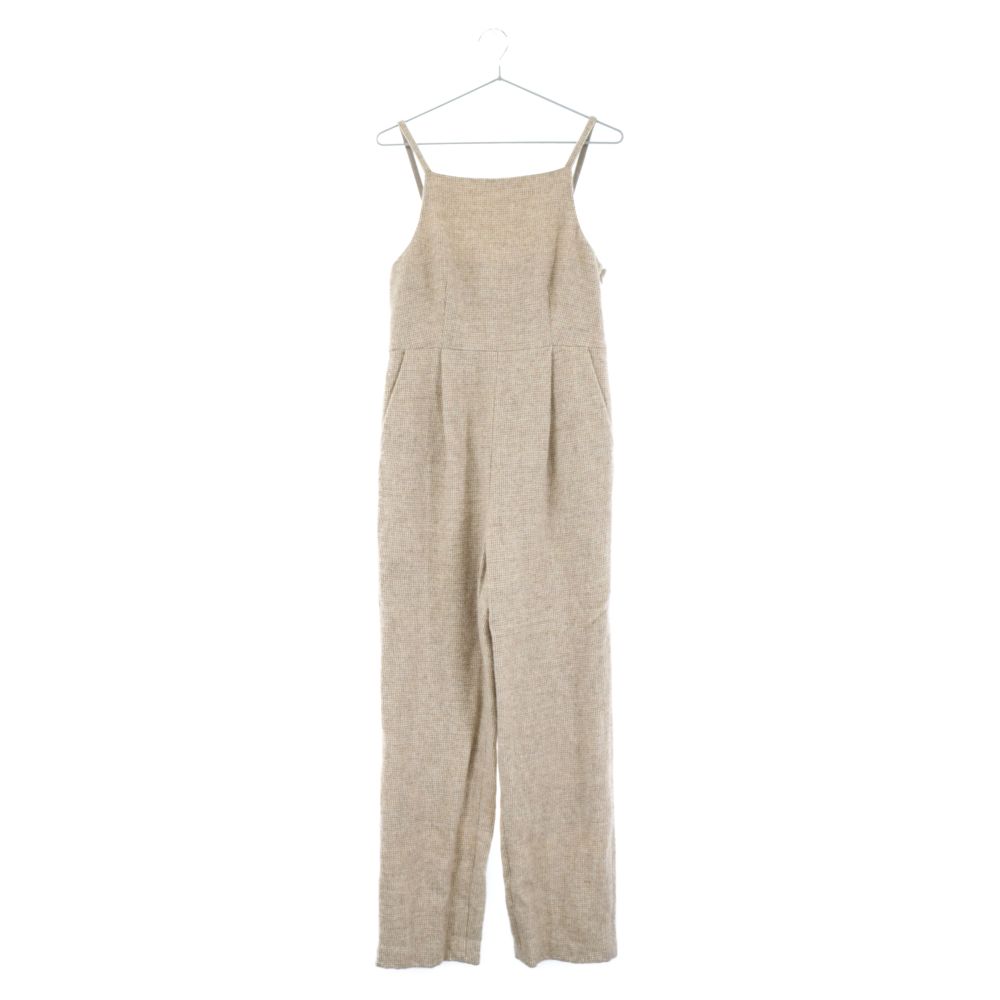 AURALEE (オーラリー) 22AW WOOL HAIRLINE LIGHT TWEED OVERALLS ウールヘアライン  ライトツイードオーバーオール ベージュ