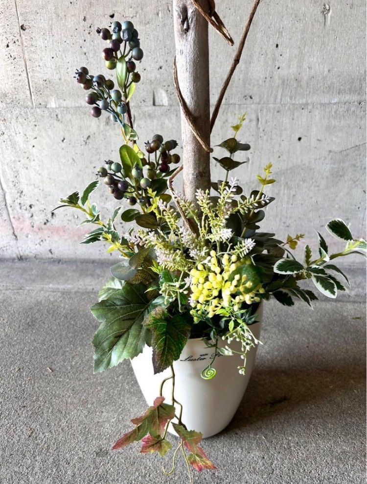 光触媒　人工観葉植物　ウォールグリーン　フェイクグリーン　ユーカリポット180 ストア・エキスプレス フェイクグリーン 観葉植物 フェイク 人工観葉