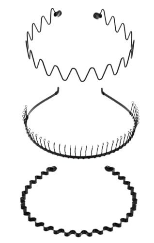 3.Cセット カチューシャ メンズ カチューシャ レディース カチューシャ 痛くない 保護ゴムあり Cセット