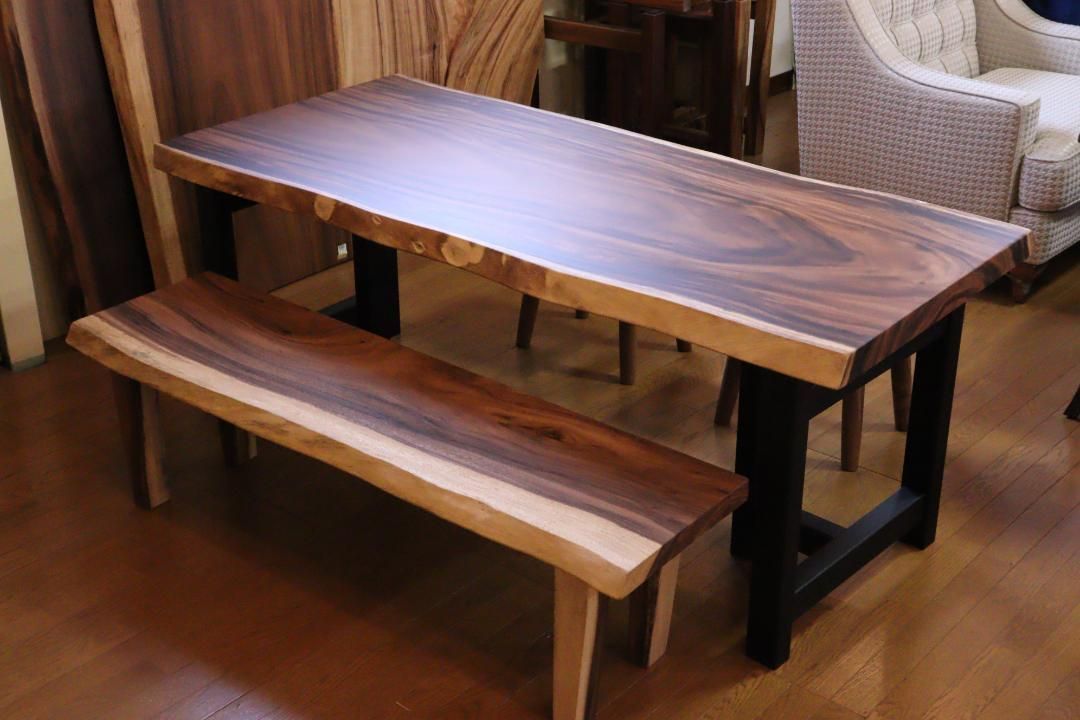 一枚板 テーブル ダイニングテーブル モンキーポッド 180cm 兼用 4人用 楽天市場】アウトレット 一枚板 テーブル モンキーポッド 4人用