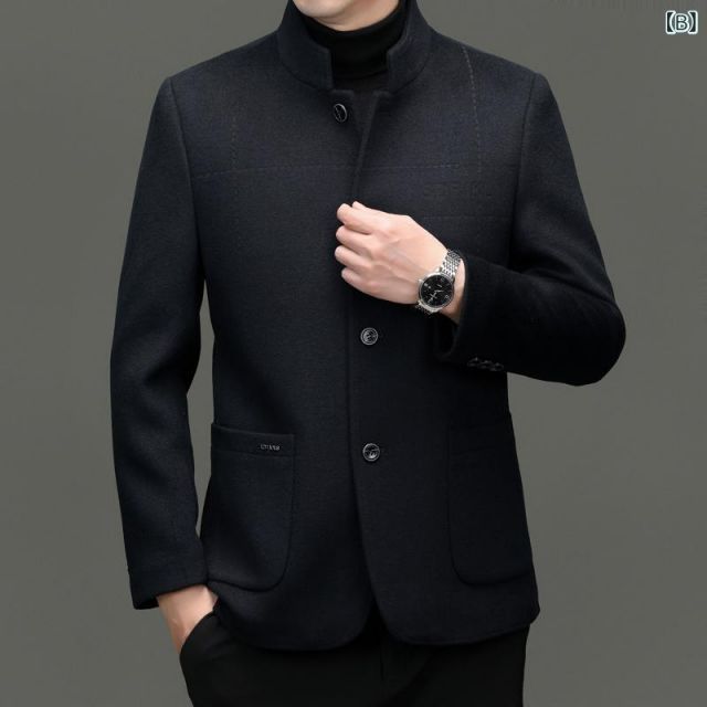メンズ ファッション 服 用 オシャレ シンプル 大人 かっこいい 大きいサイズ ストリート 紳士服 ウール ジャケット コート 暖かい コート トップス KANDAIZUMI_COM