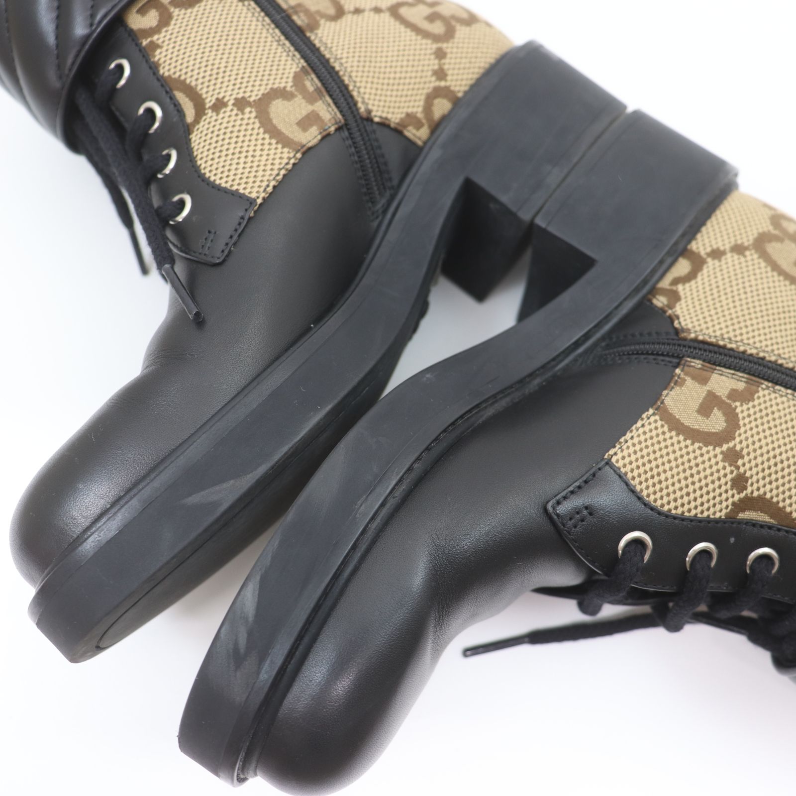 IT1XXI09MQDW 美品 GUCCI グッチ モーメント アンクルブーツ