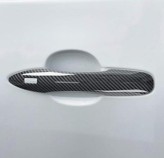 トヨタ プリウス 60系 ドアハンドルカバー カーボン調