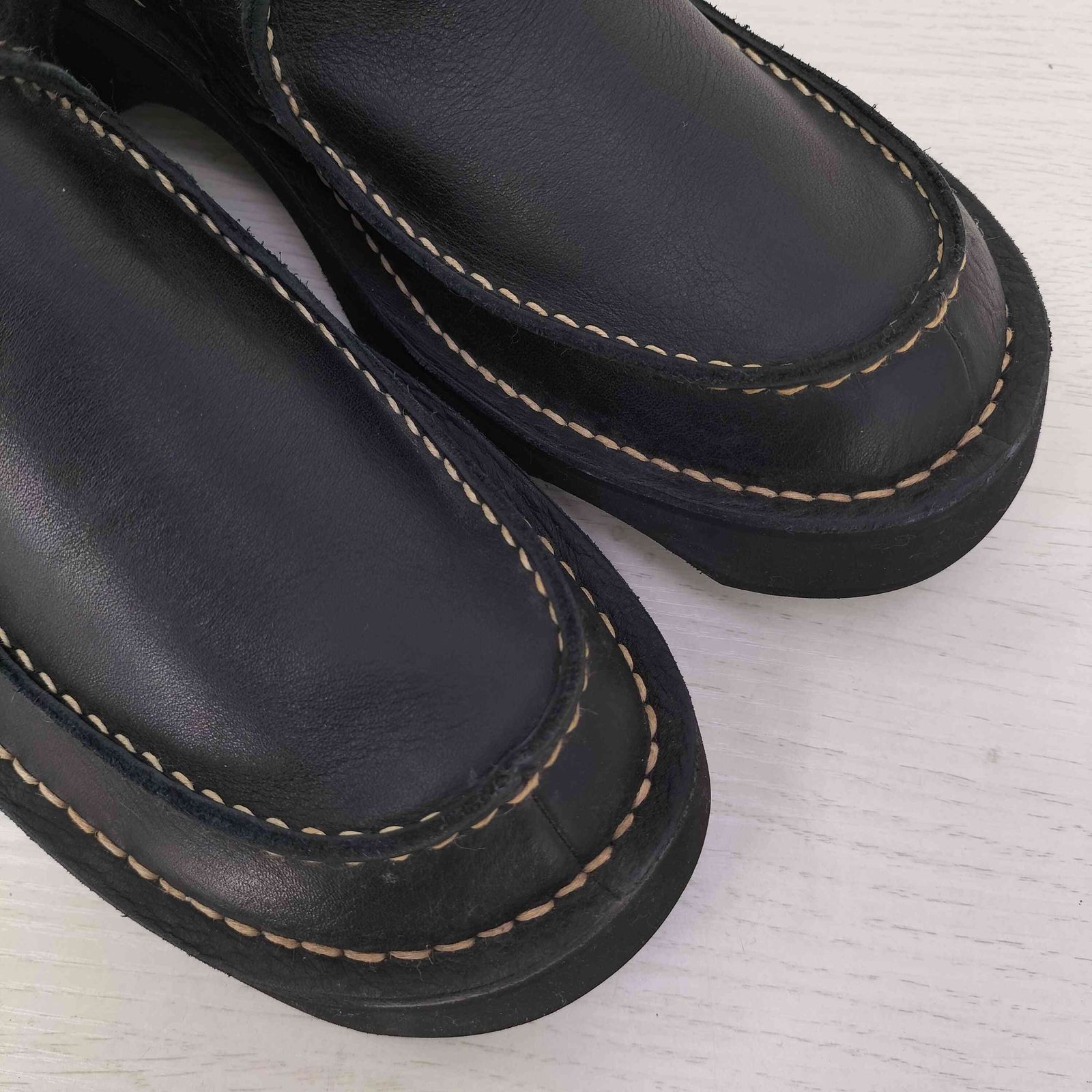 イッセイミヤケメン ISSEY MIYAKE MEN 90-00s ステッチ レザー 