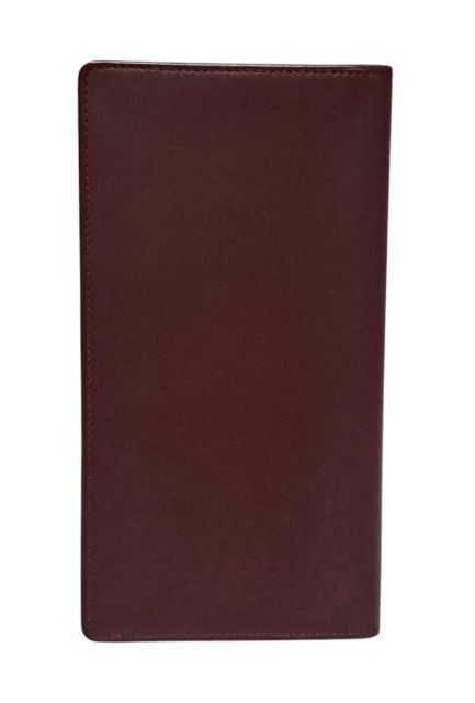 カルティエ 長財布 二つ折り マストライン ボルドー ゴールド金具 未